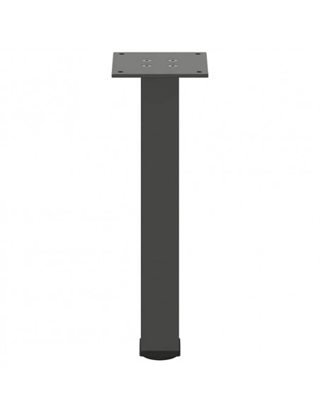 Gambe per tavolino 4 pz Antracite 42-44 cm Acciaio