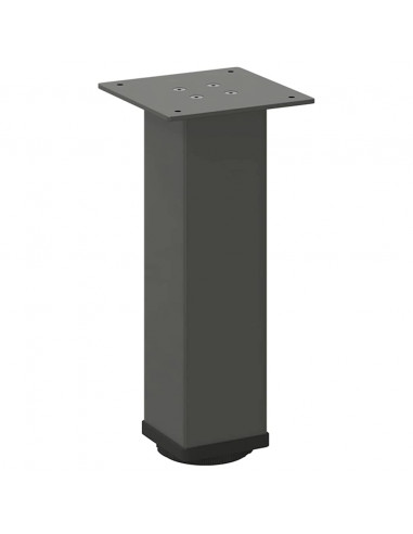 Gambe per Tavolino 4 pz Antracite 42-44 cm in Acciaio