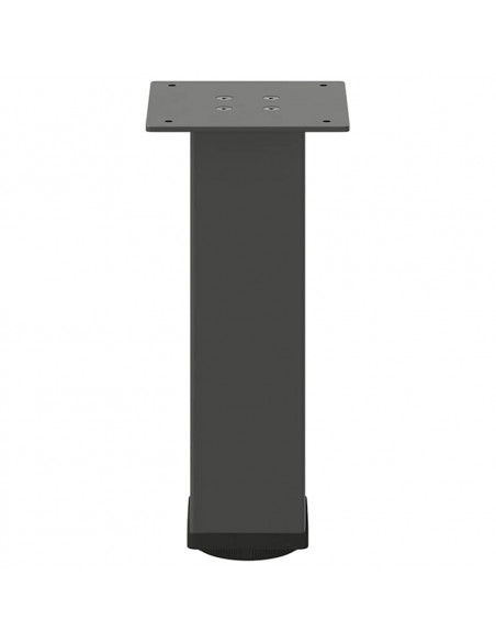Gambe per Tavolino 4 pz Antracite 42-44 cm in Acciaio