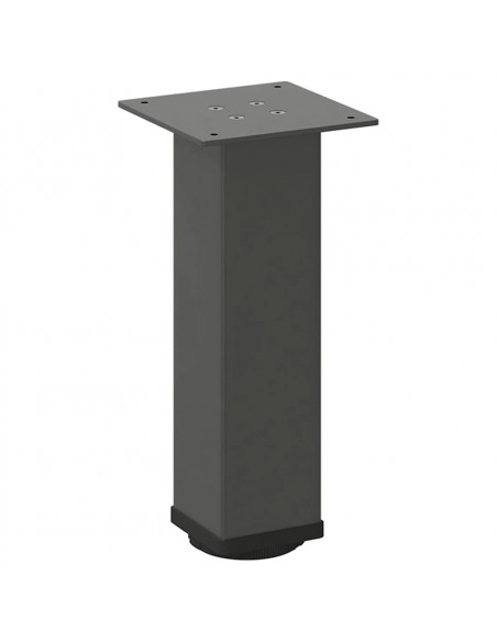 Gambe per Tavolino 4 pz Antracite 30-32 cm Acciaio