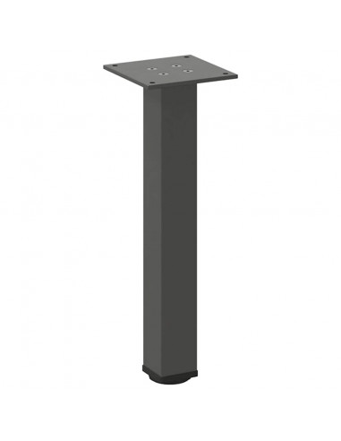 Gambe per tavolino 4 pz Antracite 30-32 cm Acciaio