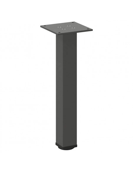 Gambe per tavolino 4 pz Antracite 30-32 cm Acciaio