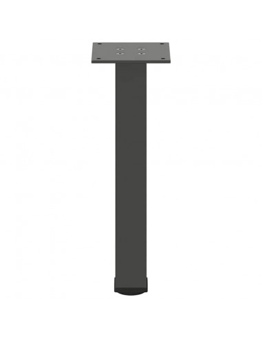 Gambe per tavolino 4 pz Antracite 30-32 cm Acciaio