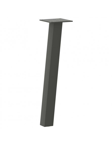 Gambe per Tavolino 4 pz Antracite 30 cm in Acciaio