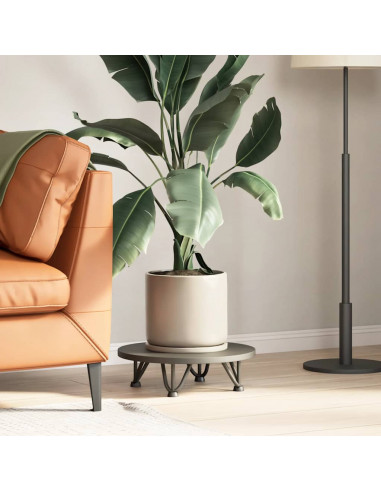 Gambe Tavolo a Forcina 4 pz Antracite 10 cm Acciaio Massiccio