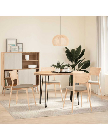 Gambe per Tavolo a Forcina 4 pz Nero 72 cm in Acciaio Massiccio