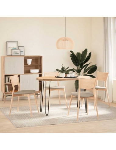 Gambe per Tavolo a Forcina 4 pz Nero 72 cm in Acciaio Massiccio