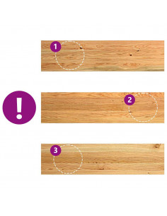 Gradini 2 pz Marrone Chiaro 100x25x2 cm Legno Massello Rovere