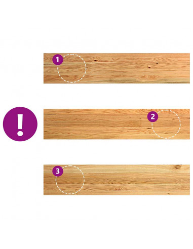 Gradini 2 pz Marrone Chiaro 120x25x2 cm Legno Massello Rovere