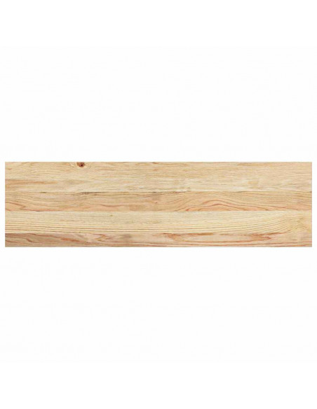 Gradini 2 pz 90x25x2 cm in Rovere Massello Non Trattato