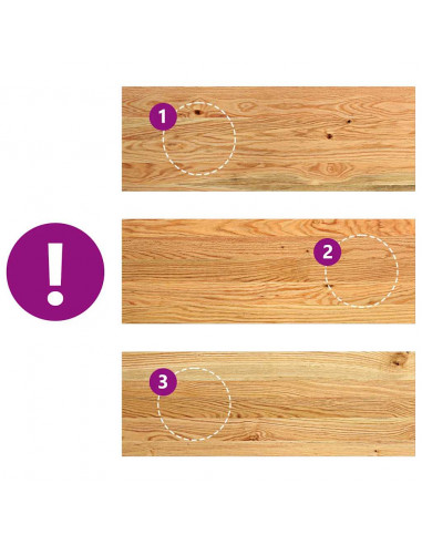 Gradini 2 pz Marrone Chiaro 70x30x2 cm Legno Massello Rovere