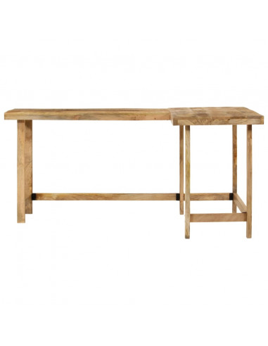 Scrivania 165x110x75 cm in Legno Massello di Mango