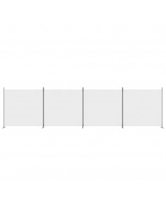Divisorio a 4 Pannelli Bianco 698x180 cm Tessuto 2