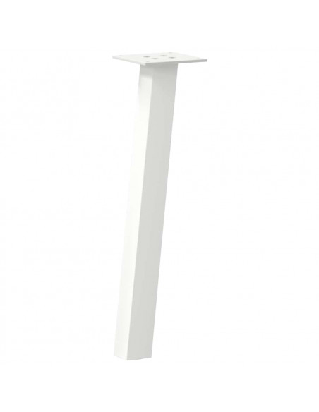 Gambe per Tavolino 4 pz Bianco 30 cm in Acciaio