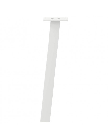 Gambe per Tavolino 4 pz Bianco 30 cm in Acciaio