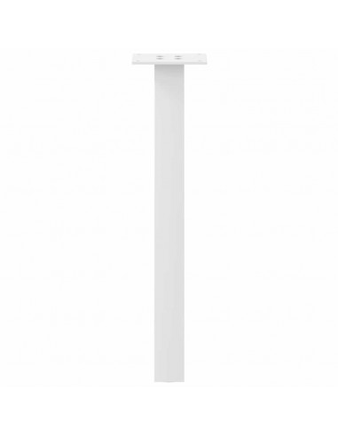 Gambe per tavolino da caffè 4 pz Bianche 30 cm Acciaio