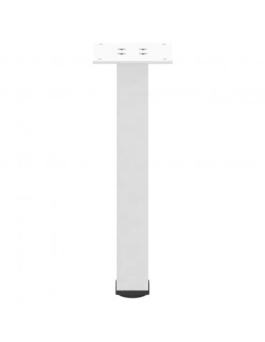Gambe per Tavolino da Caffè 4 pz Bianche 30-32 cm Acciaio