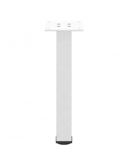 Gambe per Tavolino da Caffè 4 pz Bianche 30-32 cm Acciaio