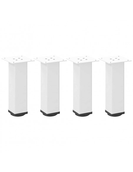 Gambe per Tavolino 4 pz Bianco 30-32 cm Acciaio