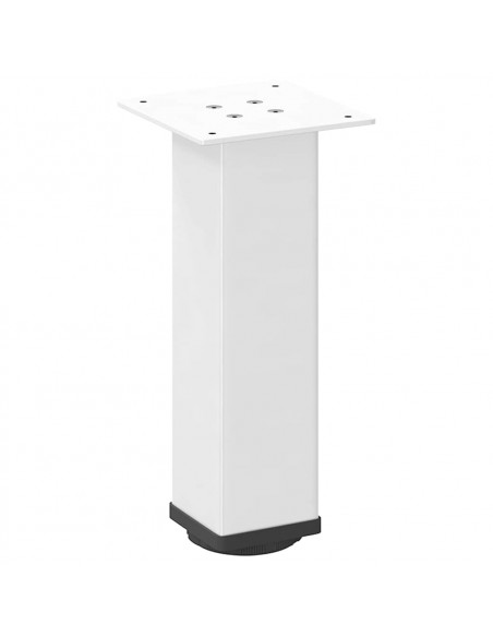 Gambe per Tavolino 4 pz Bianco 30-32 cm Acciaio