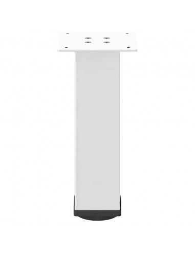 Gambe per Tavolino 4 pz Bianco 30-32 cm Acciaio