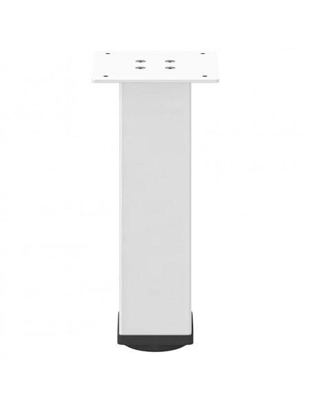 Gambe per Tavolino 4 pz Bianco 30-32 cm Acciaio