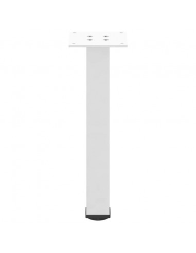 Gambe per Tavolino 4 pz Bianco 42-44 cm in Acciaio