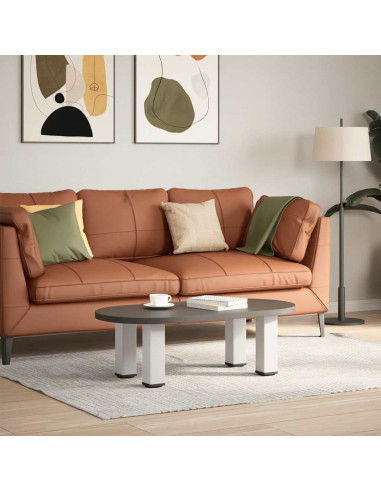 Gambe per Tavolino 4 pz Bianco 42-44 cm in Acciaio