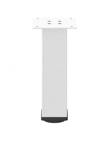 Gambe per Tavolino 4 pz Bianco 42-44 cm in Acciaio