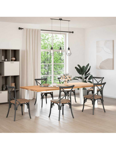 Gambe per Tavolino 4 pz Bianco 72 cm in Acciaio