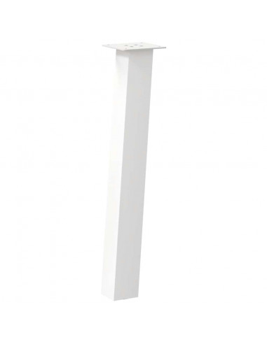 Gambe per Tavolino 4 pz Bianco 72 cm in Acciaio