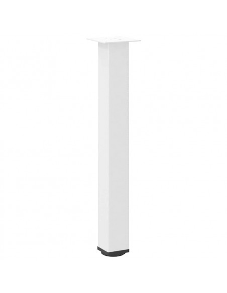 Gambe per Tavolino 4 pz Bianco 72-74 cm in Acciaio