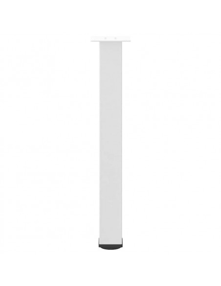 Gambe per Tavolino 4 pz Bianco 72-74 cm in Acciaio
