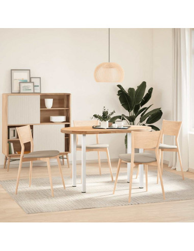 Gambe per Tavolino 4 pz Bianco 72-74 cm in Acciaio