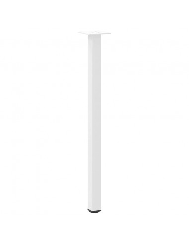 Gambe per Tavolino 4 pz Bianco 72-74 cm in Acciaio