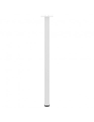 Gambe per Tavolino 4 pz Bianco 72-74 cm in Acciaio