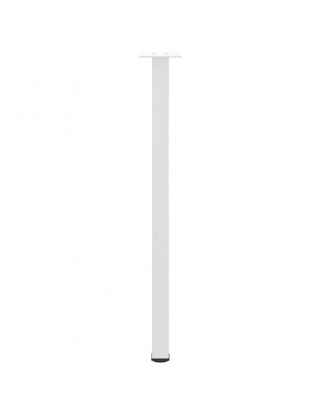 Gambe per Tavolino 4 pz Bianco 72-74 cm in Acciaio