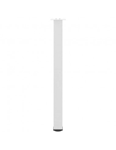 Gambe per Tavolino 4 pz Bianco 90-92 cm in Acciaio