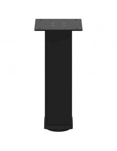 Gambe per Tavolino 4 pz Nero 30-32 cm Acciaio