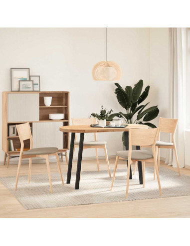 Gambe per Tavolino 4 pz Nero 72 cm in Acciaio