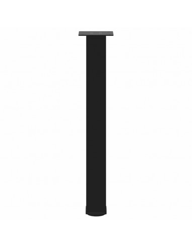 Gambe per Tavolino 4 pz Nero 72-74 cm in Acciaio