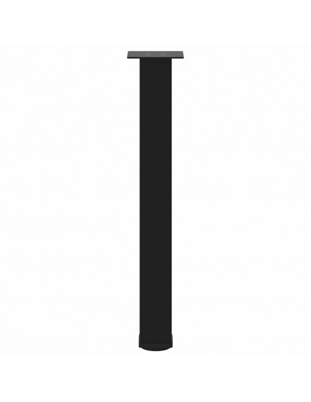 Gambe per Tavolino 4 pz Nero 72-74 cm in Acciaio