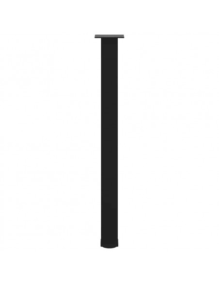 Gambe per tavolo da bar 4 pz nere 90-92 cm in acciaio