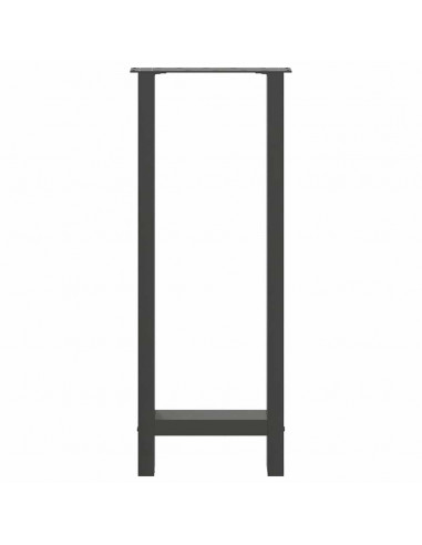 Gambe per tavolo da bar antracite 2 pz 40x(100-101) cm in acciaio