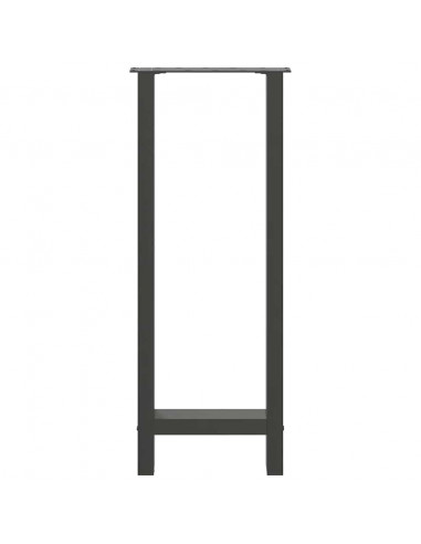 Gambe per tavolo da bar antracite 2 pz 50x(100-101) cm in acciaio