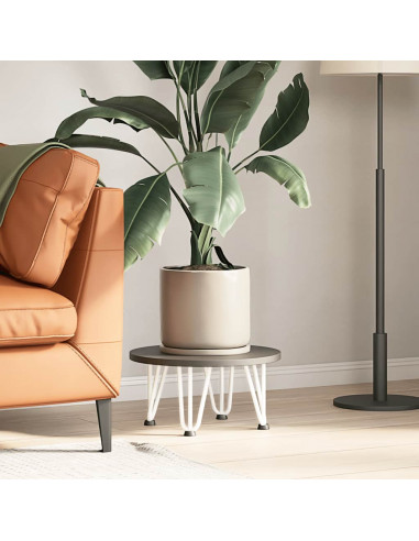 Gambe per Tavolo a Forcina 4 pz Bianco 20 cm Acciaio Massiccio