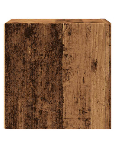 Armadietti TV Montati a Parete Legno Antico 30,5x30x30 cm