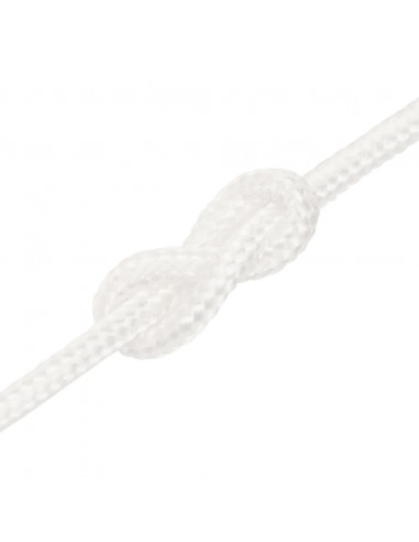 Corda Nautica Completamente Bianca 5 mm 25 m in Polipropilene