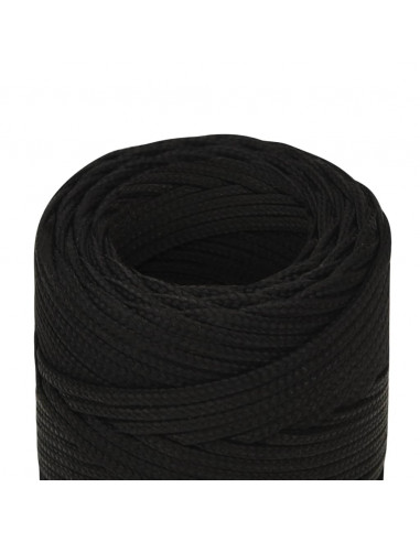 Corda da Lavoro Nera 2 mm 100 m in Poliestere