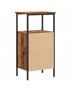 Comodino Legno Antico 41x31x80 cm in Legno Multistrato